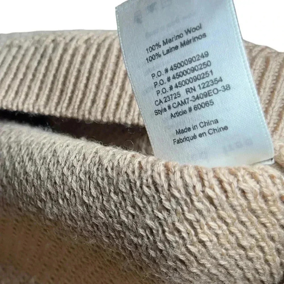 Aritzia Wilfred Free Isabelli Sweater Crew Neck Pullover Long Sleeve Brown XXS - Picture 8 of 8